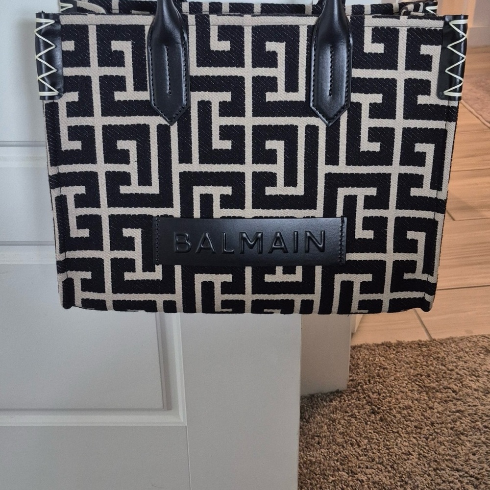 Balmain Black and White Women's Bag
